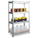 REGAŁ UNIWERSALNY DO PIWNICY, BIURA, WARSZTATU ZESTAW 2 SZT 180 x 90 x 40 cm Plonos PL-702