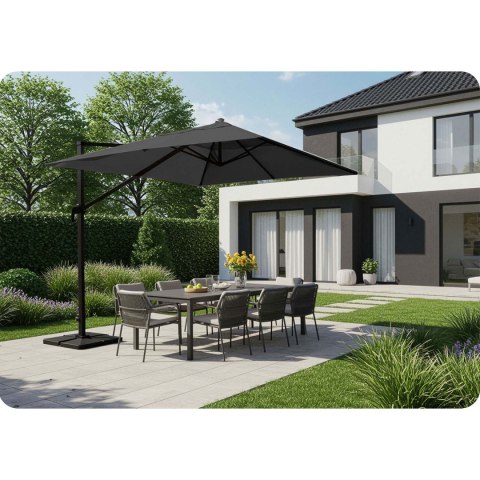 Parasol ogrodowy składany 8 segmentowy 420 cm z pokrowcem Plonos PL-883 Parasol ogrodowy składany 8 segmentowy 420 cm z pokrowcem Plonos PL-883