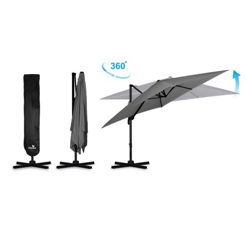 Parasol ogrodowy składany 8 segmentowy 420 cm z pokrowcem Plonos PL-883 Parasol ogrodowy składany 8 segmentowy 420 cm z pokrowcem Plonos PL-883