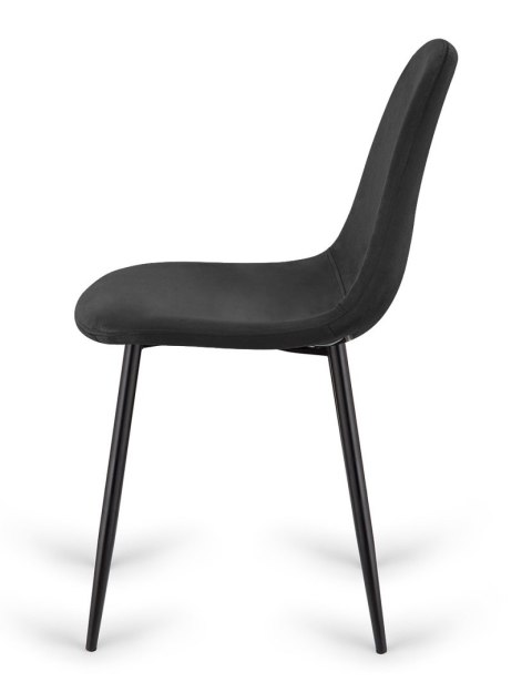 Krzesło tapicerowane GIULIA VELVET BLACK Krzesło tapicerowane GIULIA VELVET BLACK