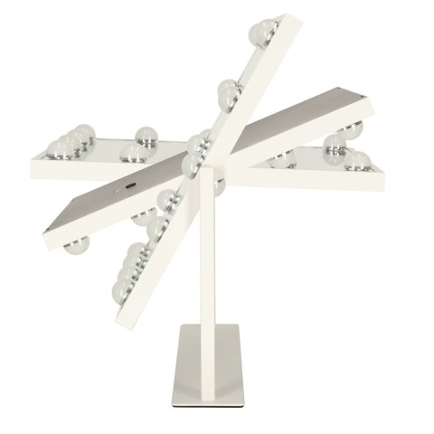 Lusterko do makijażu kosmetyczne podświetlane LED Hollywood z 12 żarówkami USB 30 x 40 cm Lusterko do makijażu kosmetyczne podświetlane LED Hollywood z 12 żarówkami USB 30 x 40 cm