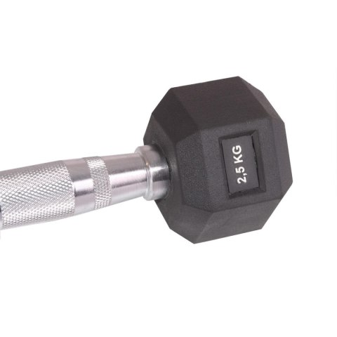 HANTLA GUMOWA HEX 2,5 KG ENERO FIT HANTLA GUMOWA HEX 2,5 KG ENERO FIT