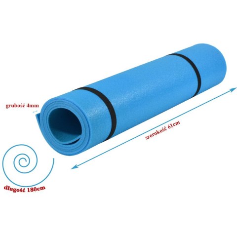 MATA DO JOGI 1800x610x4MM NIEBIESKA ENERO FIT MATA DO JOGI 1800x610x4MM NIEBIESKA ENERO FIT