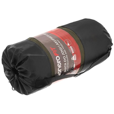 MATA Z PODUSZKĄ DO AKUPRESURY JOGI MASAŻU ZIELONO BRĄZOWA 68x42x2CM EB FIT MATA Z PODUSZKĄ DO AKUPRESURY JOGI MASAŻU ZIELONO BRĄZOWA 68x42x2CM EB FIT