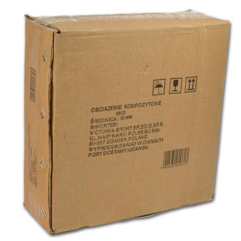 OBCIĄŻENIE BETONOWE 5 KG ENERO FIT fi29,5 OBCIĄŻENIE BETONOWE 5 KG ENERO FIT fi29,5
