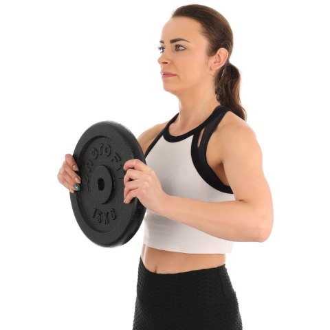 OBCIĄŻENIE ŻELIWNE CZARNE 15 KG ENERO FIT fi26,5 OBCIĄŻENIE ŻELIWNE CZARNE 15 KG ENERO FIT fi26,5