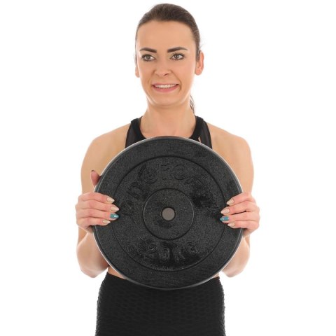 OBCIĄŻENIE ŻELIWNE CZARNE 20 KG ENERO FIT fi26,5 OBCIĄŻENIE ŻELIWNE CZARNE 20 KG ENERO FIT fi26,5