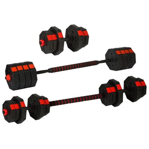 REGULOWANE HANTLE TRENINGOWE 2x10KG Z FUNKCJĄ SZTANGI ENERO FIT REGULOWANE HANTLE TRENINGOWE 2x10KG Z FUNKCJĄ SZTANGI ENERO FIT