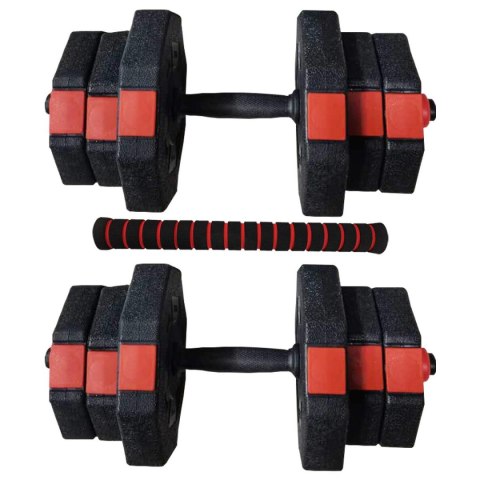 REGULOWANE HANTLE TRENINGOWE 2x10KG Z FUNKCJĄ SZTANGI ENERO FIT REGULOWANE HANTLE TRENINGOWE 2x10KG Z FUNKCJĄ SZTANGI ENERO FIT