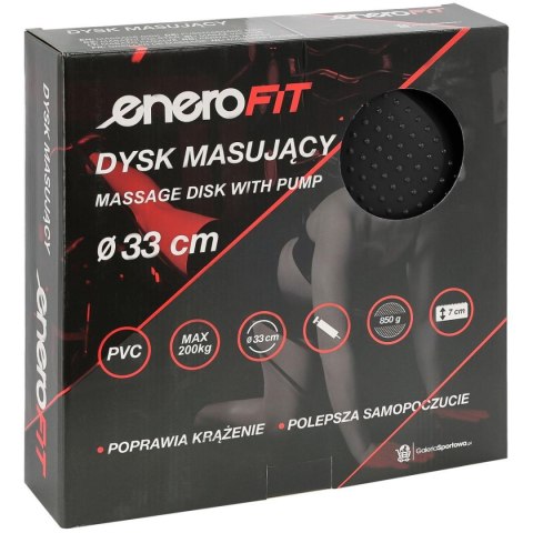 DYSK PODUSZKA SENSOMOTORYCZNA Z POMPKĄ 33CM CZARNY ENERO FIT DYSK PODUSZKA SENSOMOTORYCZNA Z POMPKĄ 33CM CZARNY ENERO FIT
