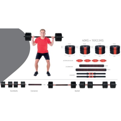 HANTLA SZTANGA SKŁADANA KOMPOZYTOWA 40KG PURE 2 IMPROVE HANTLA SZTANGA SKŁADANA KOMPOZYTOWA 40KG PURE 2 IMPROVE