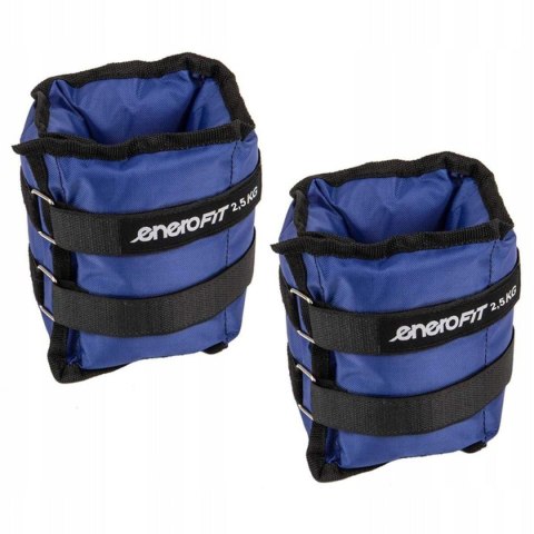 OBCIĄŻENIE NA PRZEGUBY NIEBIESKIE 5KG (2x2,5KG) ENERO FIT OBCIĄŻENIE NA PRZEGUBY NIEBIESKIE 5KG (2x2,5KG) ENERO FIT
