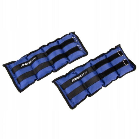 OBCIĄŻENIE NA PRZEGUBY NIEBIESKIE 5KG (2x2,5KG) ENERO FIT OBCIĄŻENIE NA PRZEGUBY NIEBIESKIE 5KG (2x2,5KG) ENERO FIT