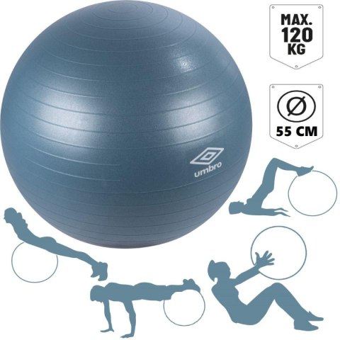 PIŁKA FITNESS 55CM NIEBIESKA UMBRO PIŁKA FITNESS 55CM NIEBIESKA UMBRO