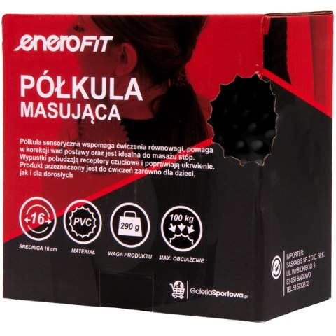 PÓŁKULA SENSORYCZNA DO MASAŻU Z KOLCAMI CZARNA ENERO FIT PÓŁKULA SENSORYCZNA DO MASAŻU Z KOLCAMI CZARNA ENERO FIT