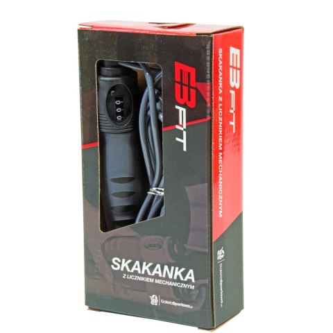 SKAKANKA ABS PROFILOWANA Z LICZNIKIEM SZARA EB FIT SKAKANKA ABS PROFILOWANA Z LICZNIKIEM SZARA EB FIT