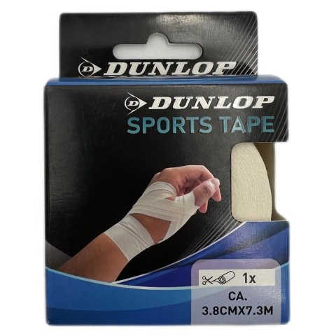 TAŚMA TEJP TAPE SPORTOWA KINESIOLOGICZNA 7,3Mx3,8CM DUNLOP BIAŁA TAŚMA TEJP TAPE SPORTOWA KINESIOLOGICZNA 7,3Mx3,8CM DUNLOP BIAŁA