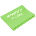 TAŚMA TRENINGOWA DO ĆWICZEŃ PILATES 2000x150x0,40MM 10-15KG ZIELONA