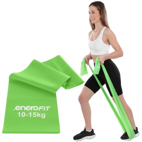 TAŚMA TRENINGOWA DO ĆWICZEŃ PILATES 2000x150x0,40MM 10-15KG ZIELONA TAŚMA TRENINGOWA DO ĆWICZEŃ PILATES 2000x150x0,40MM 10-15KG ZIELONA