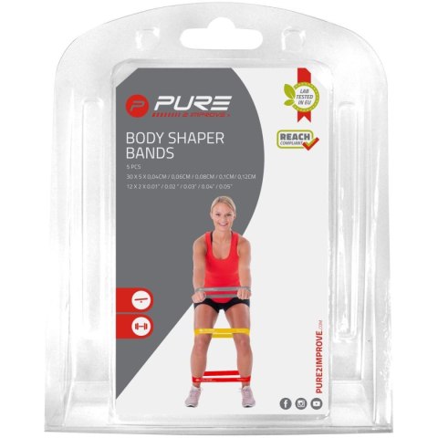 ZESTAW GUM DO ĆWICZEŃ FITNESS CROSSFIT MINI BAND 5SZT PURE 2 IMPROVE ZESTAW GUM DO ĆWICZEŃ FITNESS CROSSFIT MINI BAND 5SZT PURE 2 IMPROVE