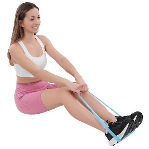 ZESTAW GUM DO ĆWICZEŃ FITNESS CROSSFIT MINI BLUE BAND 5W1 ENERO FIT ZESTAW GUM DO ĆWICZEŃ FITNESS CROSSFIT MINI BLUE BAND 5W1 ENERO FIT