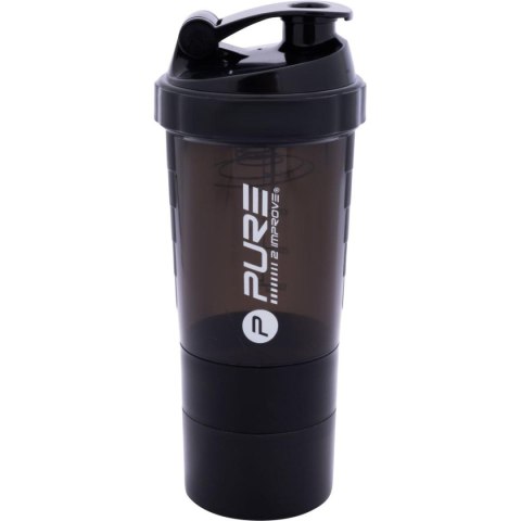 BIDON FITNESS SHAKER 500ML BLACK PURE 2 IMPROVE BIDON FITNESS SHAKER 500ML BLACK PURE 2 IMPROVE