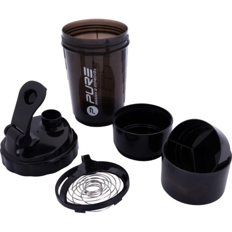 BIDON FITNESS SHAKER 500ML BLACK PURE 2 IMPROVE BIDON FITNESS SHAKER 500ML BLACK PURE 2 IMPROVE
