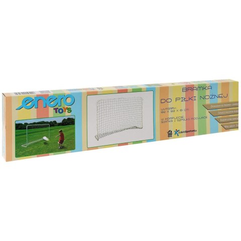 BRAMKA DO PIŁKI NOŻNEJ ENERO Z SIATKĄ 182x122x61CM BIAŁA BRAMKA DO PIŁKI NOŻNEJ ENERO Z SIATKĄ 182x122x61CM BIAŁA