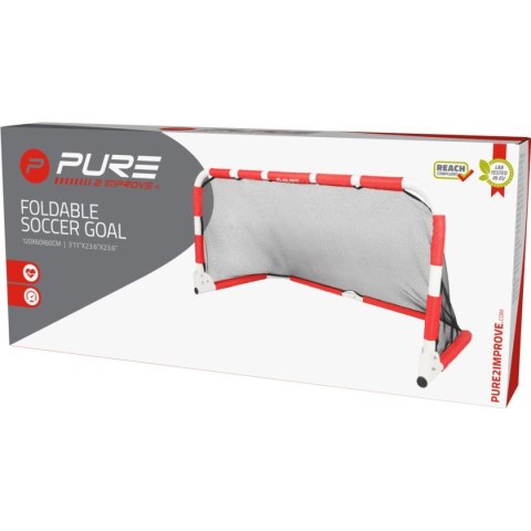 BRAMKA DO PIŁKI NOŻNEJ SKŁADANA 120x60x60CM PURE 2 IMPROVE BRAMKA DO PIŁKI NOŻNEJ SKŁADANA 120x60x60CM PURE 2 IMPROVE