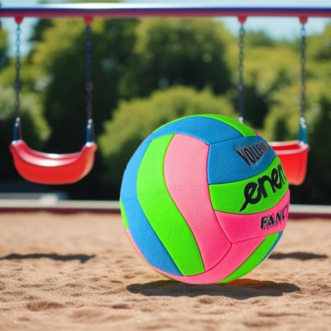 PIŁKA SIATKOWA PLAŻOWA FANCY ENERO RÓŻOWY NIEBIESKI ZIELONY PIŁKA SIATKOWA PLAŻOWA FANCY ENERO RÓŻOWY NIEBIESKI ZIELONY