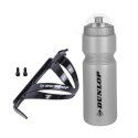 BIDON ROWEROWY DUNLOP 750ML Z KOSZYKIEM SREBRNY
