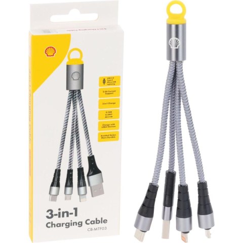 KABEL USB DO ŁADOWARKI 3w1 SHELL KABEL USB DO ŁADOWARKI 3w1 SHELL