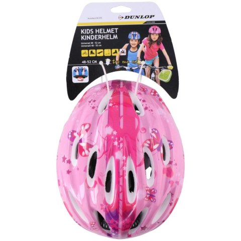KASK ROWEROWY DZIECIĘCY REGULOWANY DUNLOP R. (48-52CM ) PINK KASK ROWEROWY DZIECIĘCY REGULOWANY DUNLOP R. (48-52CM ) PINK