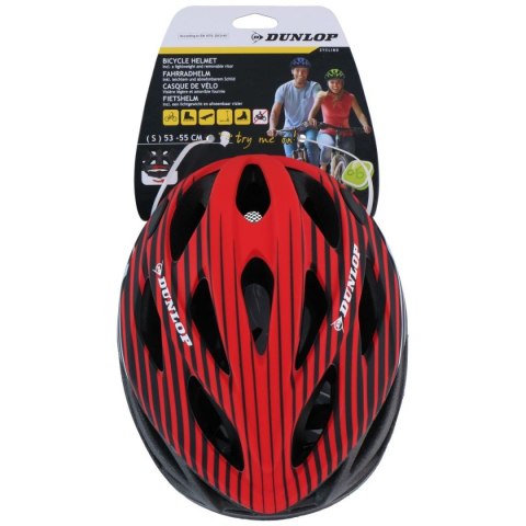 KASK ROWEROWY REGULOWANY DUNLOP R.S CZERWONY KASK ROWEROWY REGULOWANY DUNLOP R.S CZERWONY