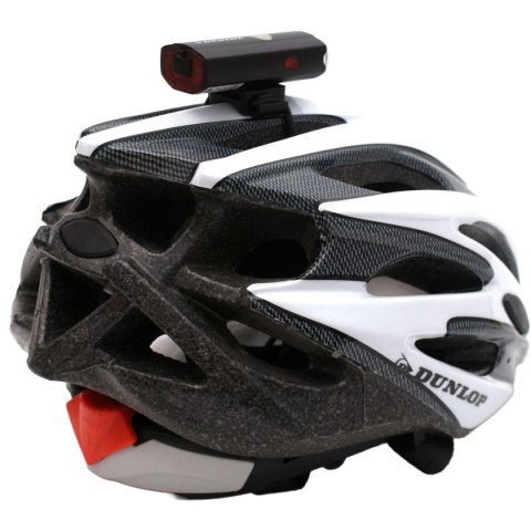 LAMPA ROWEROWA 2W1 ŁADOWANIE usb, UCHWYT DO MOCOWANIA NA KASKU DUNLOP LAMPA ROWEROWA 2W1 ŁADOWANIE usb, UCHWYT DO MOCOWANIA NA KASKU DUNLOP