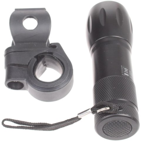 LAMPKA ROWEROWA PRZEDNIA 2w1 DUNLOP 9 LED LAMPKA ROWEROWA PRZEDNIA 2w1 DUNLOP 9 LED