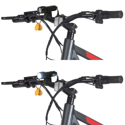 LAMPKA ROWEROWA PRZEDNIA 2w1 DUNLOP 9 LED LAMPKA ROWEROWA PRZEDNIA 2w1 DUNLOP 9 LED