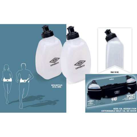 PAS BIODROWY Z BIDONAMI DO BIEGANIA 2x300ML UMBRO PAS BIODROWY Z BIDONAMI DO BIEGANIA 2x300ML UMBRO