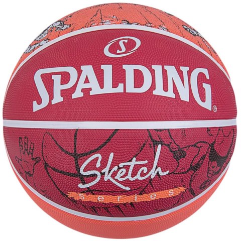PIŁKA DO KOSZYKÓWKI SPALDING SKETCH JUMP R.7 CZERWONO POMARAŃCZOWY PIŁKA DO KOSZYKÓWKI SPALDING SKETCH JUMP R.7 CZERWONO POMARAŃCZOWY