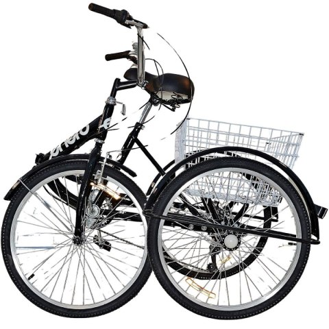 ROWER 3-KOŁOWY SKŁADANY 24 CZARNY SHIMANO 7-BIEGOWY ROWER 3-KOŁOWY SKŁADANY 24 CZARNY SHIMANO 7-BIEGOWY