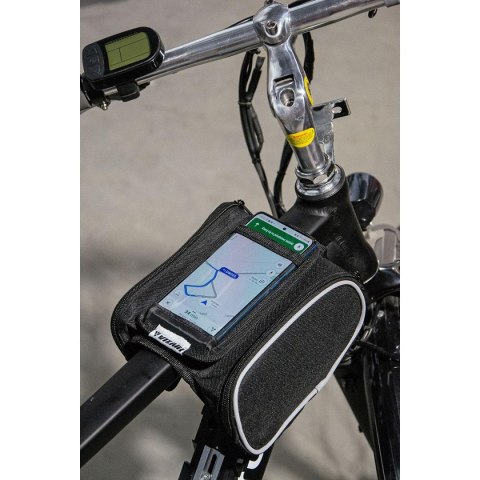 SAKWA TORBA ROWEROWA NA RAMĘ Z ETUI NA TELEFON K-076 SAKWA TORBA ROWEROWA NA RAMĘ Z ETUI NA TELEFON K-076
