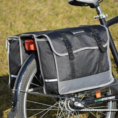 SAKWA TORBA ROWEROWA PODWÓJNA TYLNA NA BAGAŻNIK 26L DUNLOP SAKWA TORBA ROWEROWA PODWÓJNA TYLNA NA BAGAŻNIK 26L DUNLOP