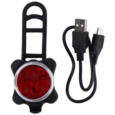 TYLNE ŚWIATŁO ROWEROWE 3 LED SMD DUNLOP ŁADOWANIE USB TYLNE ŚWIATŁO ROWEROWE 3 LED SMD DUNLOP ŁADOWANIE USB