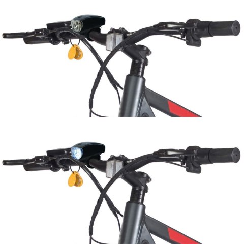ZESTAW LAMP ROWEROWYCH LED PRZÓD I TYŁ DUNLOP ZESTAW LAMP ROWEROWYCH LED PRZÓD I TYŁ DUNLOP