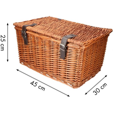 KOSZYK ROWEROWY WIKLINOWY NA PRZÓD 45x30x25cm BICYCLE GEAR KOSZYK ROWEROWY WIKLINOWY NA PRZÓD 45x30x25cm BICYCLE GEAR