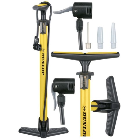 POMPKA WARSZTATOWO ROWEROWA DUNLOP 174 PSI (12bar) ŻÓŁTA POMPKA WARSZTATOWO ROWEROWA DUNLOP 174 PSI (12bar) ŻÓŁTA