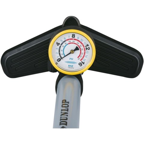 POMPKA WARSZTATOWO ROWEROWA DUNLOP 230Psi (16Bar) Z MANOMETREM SZARA POMPKA WARSZTATOWO ROWEROWA DUNLOP 230Psi (16Bar) Z MANOMETREM SZARA