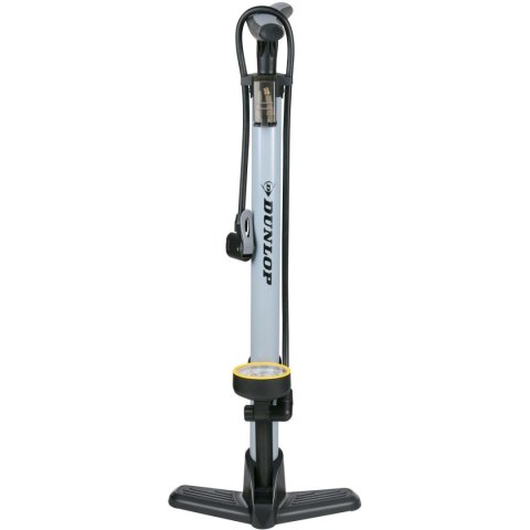 POMPKA WARSZTATOWO ROWEROWA DUNLOP 230Psi (16Bar) Z MANOMETREM SZARA POMPKA WARSZTATOWO ROWEROWA DUNLOP 230Psi (16Bar) Z MANOMETREM SZARA