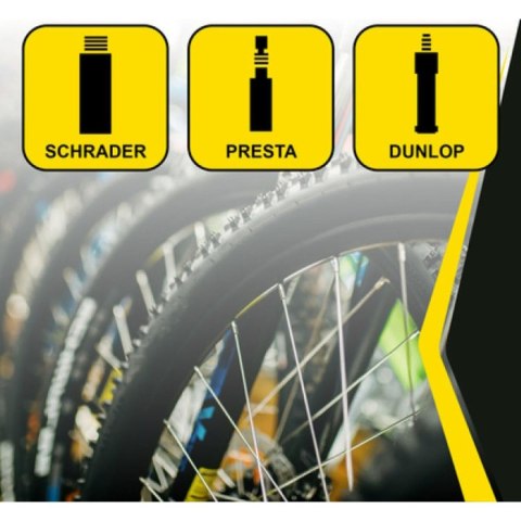 POMPKA WARSZTATOWO ROWEROWA DUNLOP 230Psi (16Bar) Z MANOMETREM SZARA POMPKA WARSZTATOWO ROWEROWA DUNLOP 230Psi (16Bar) Z MANOMETREM SZARA