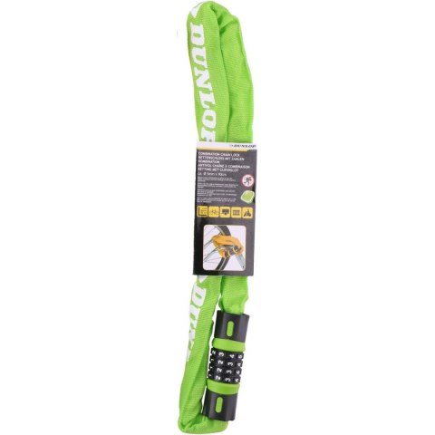 ZAPIĘCIE ROWEROWE DUNLOP ŁAŃCUCH NA SZYFR DŁ.90CM ZIELONE ZAPIĘCIE ROWEROWE DUNLOP ŁAŃCUCH NA SZYFR DŁ.90CM ZIELONE